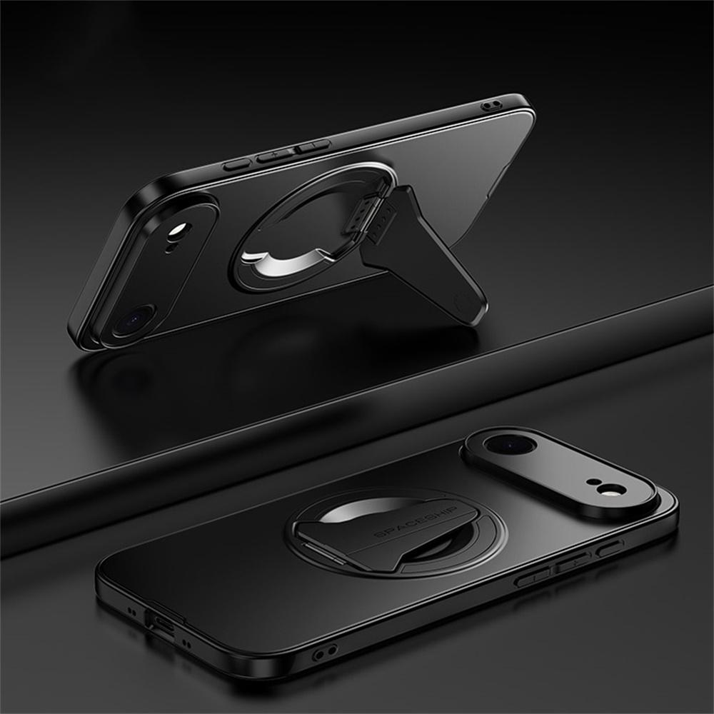 For iPhone Air Magnetic Case Foldable Kickstand PC TPU Phone Cover Compatible with MagSafe