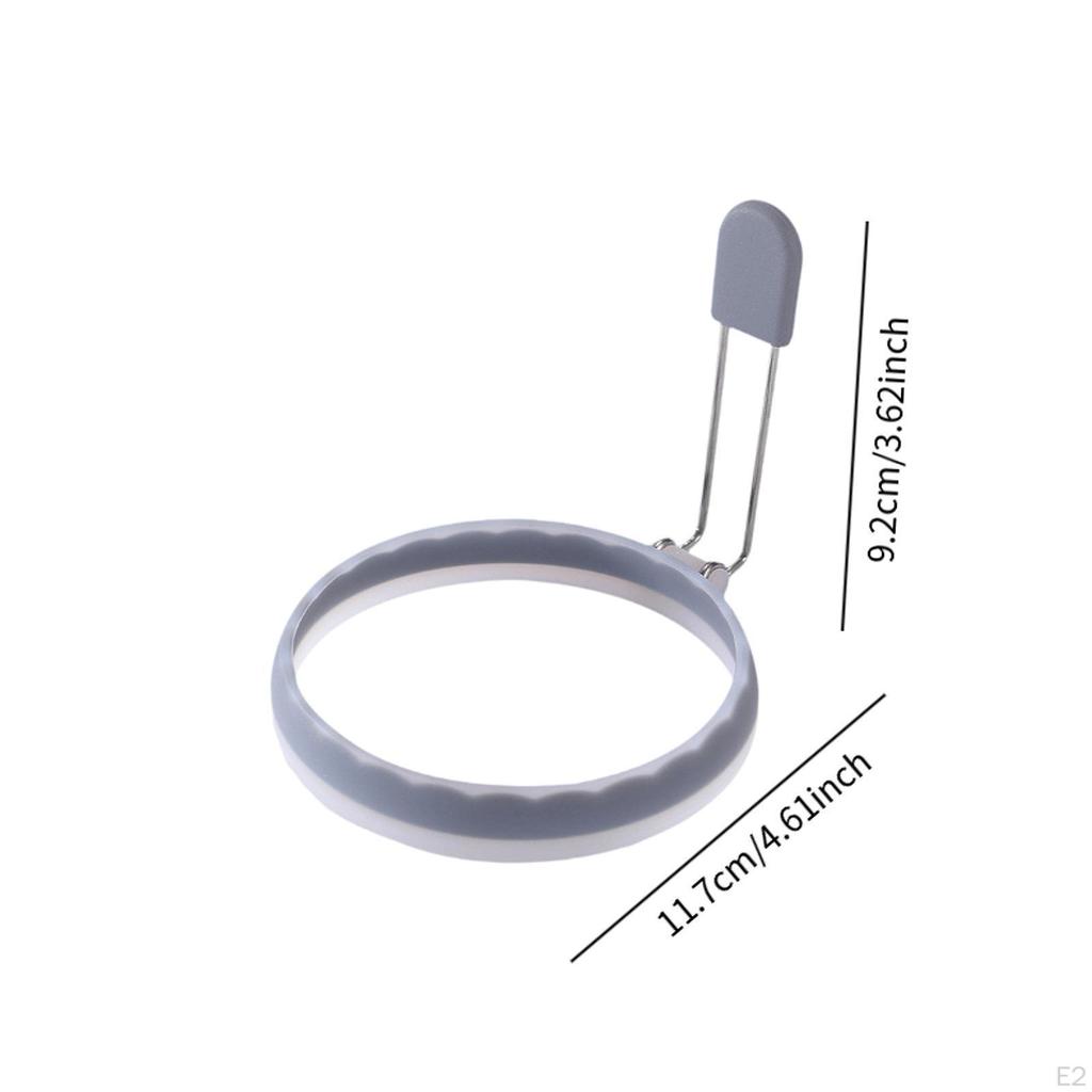 Egg Frying Ring Maker Leakproof Griddle Cooking Shaper, Round Cooker for Burger,