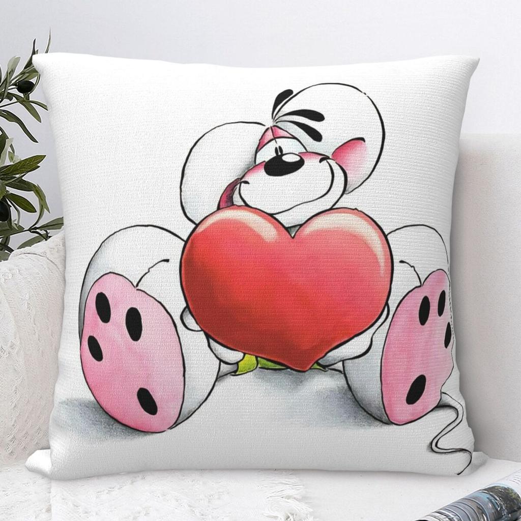 Pillow Cover Cartoon Diddl Diddlina Design Cushion Cover Vintage Pillow Case For Chair Sofa Home Decoration Pillowcases