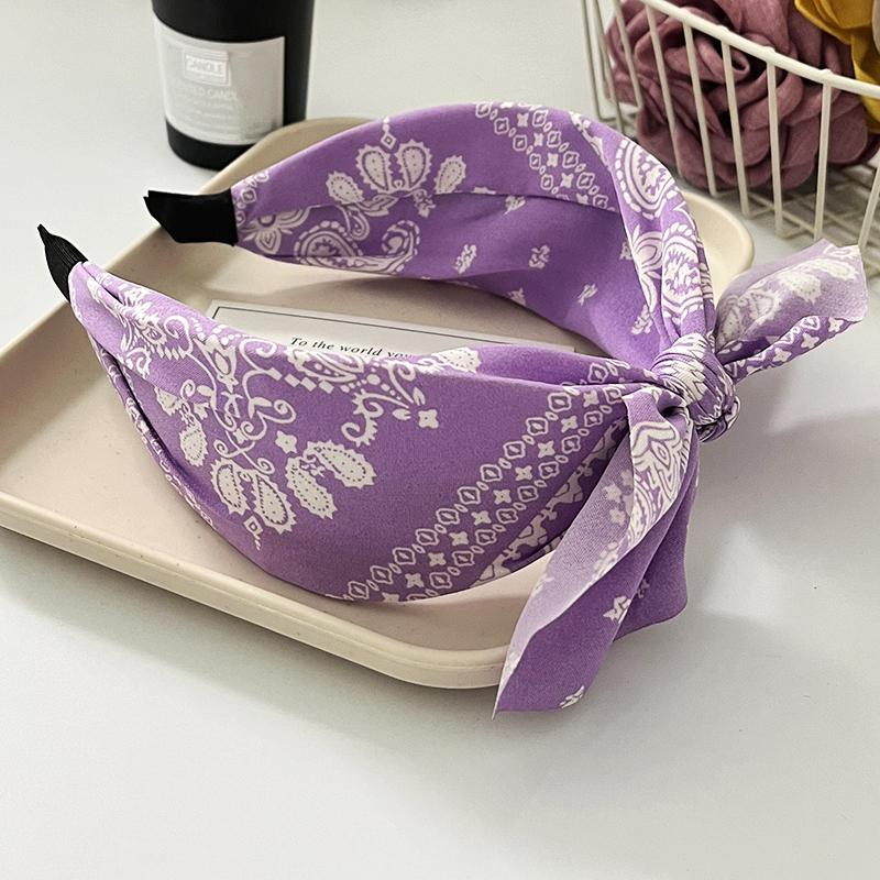 Модные широкополые повязки на голову с двойным слоем бантов, аксессуары для волос с большим бантом и боковым узлом, обруч для волос для женщин