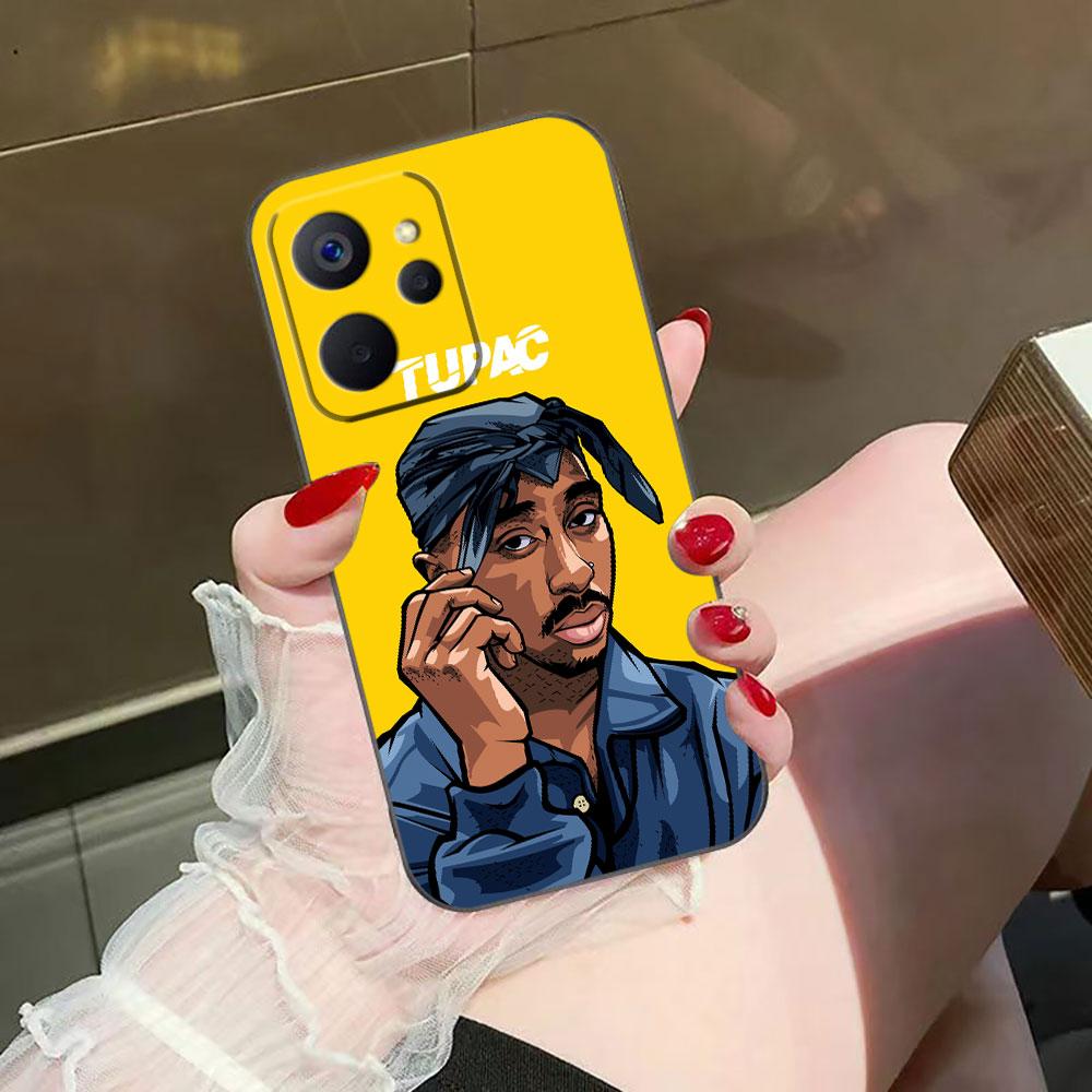 Чехол для телефона с изображением рэпера 2pac Tupac Yinuoda для Realme C75 C71 C65 C63 C55 C53 C35 C33 C30 C21 C11 7 6 5 GT NEO 2 NARZO 50 X50 50I