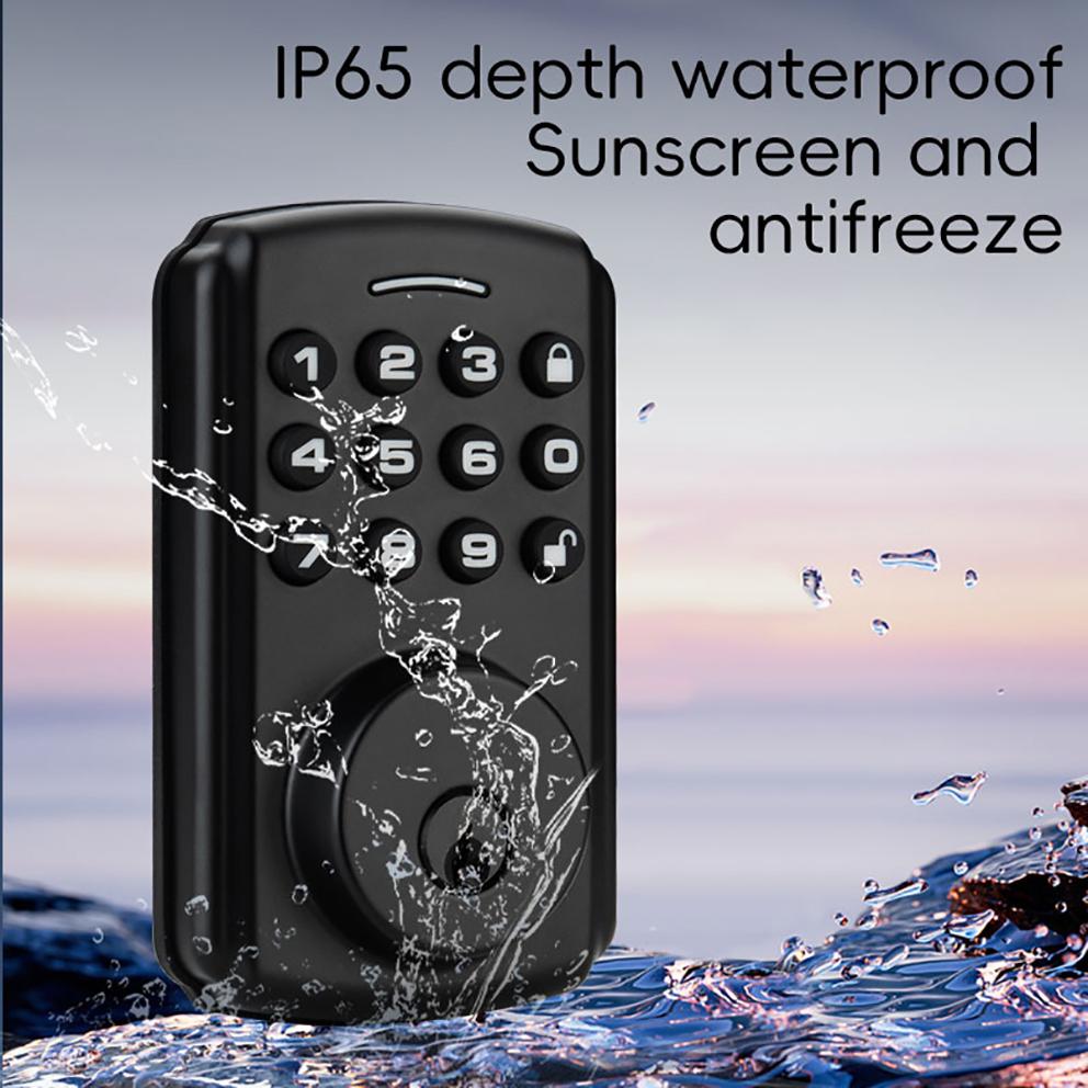 Интеллектуальный замок для деревянной двери офиса, полностью автоматическое запирание, защита от граффити через приложение с паролем