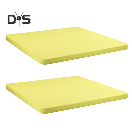 2 шт. эластичная скатерть на подгонку 34x34 дюйма квадратная скатерть с эластичным краем однотонная скатерть для кухни обеденной зоны пикника патио на открытом воздухе