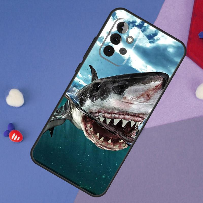 Чехол-Акула Зуб Рыбы для Samsung Galaxy A55 A35 A32 A12 A22 A52 A06 A54 A34 A14 A56 A36 A26 A16 A13 A53 A15