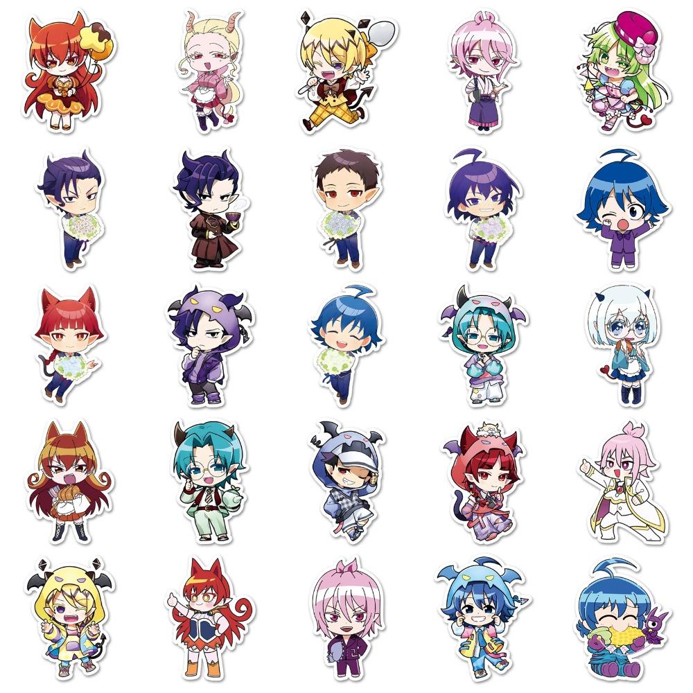 50 шт. Аниме Добро пожаловать в школу демонов! Ирума-кун Наклейки-граффити Чемодан Кружка для воды Гитара Мобильный телефон Декоративные наклейки