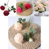 Western Ranunculus Asiaticus Faux Flower Arrangements With Embossed Craft For Event Decor