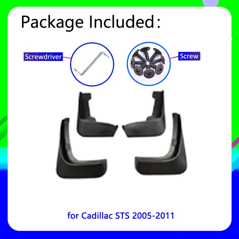 Car Mudguards For Cadillac STS 2005~2011 Cladding Splash Flaps Mudflap Mud Guard Protect Accessories Car Goods 2006 2007 2008