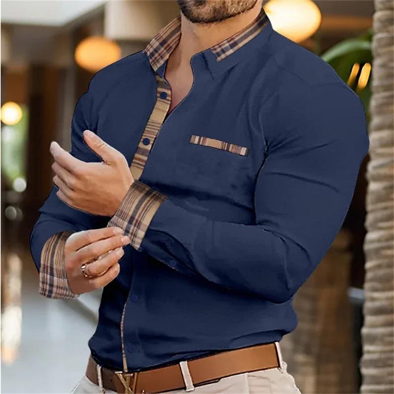 Long Sleeved Shirt Men's Loose Casual Spring Fashion Brand Cardigan Shirts Men’s