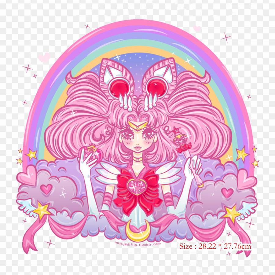 Sailor Chibi Chibi Moon Chibiusa Sailor Jupiter Iron On Patches For Clothing Applique Stickers On Clothes Heat-Sensitive Custom Patch