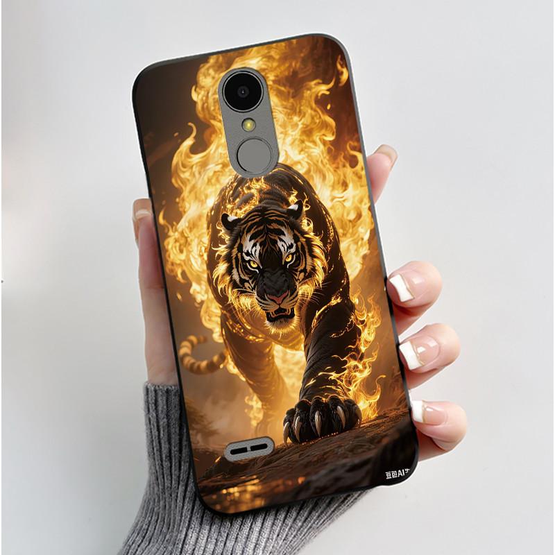 Чехол для LG K4 2017 X230/LG K8 2017 X300 Тонкий Чехол Эстетичный Роскошный Милый Крутой Мальчики Девочки Черный Матовый Мягкий Силикон Задняя Крышка