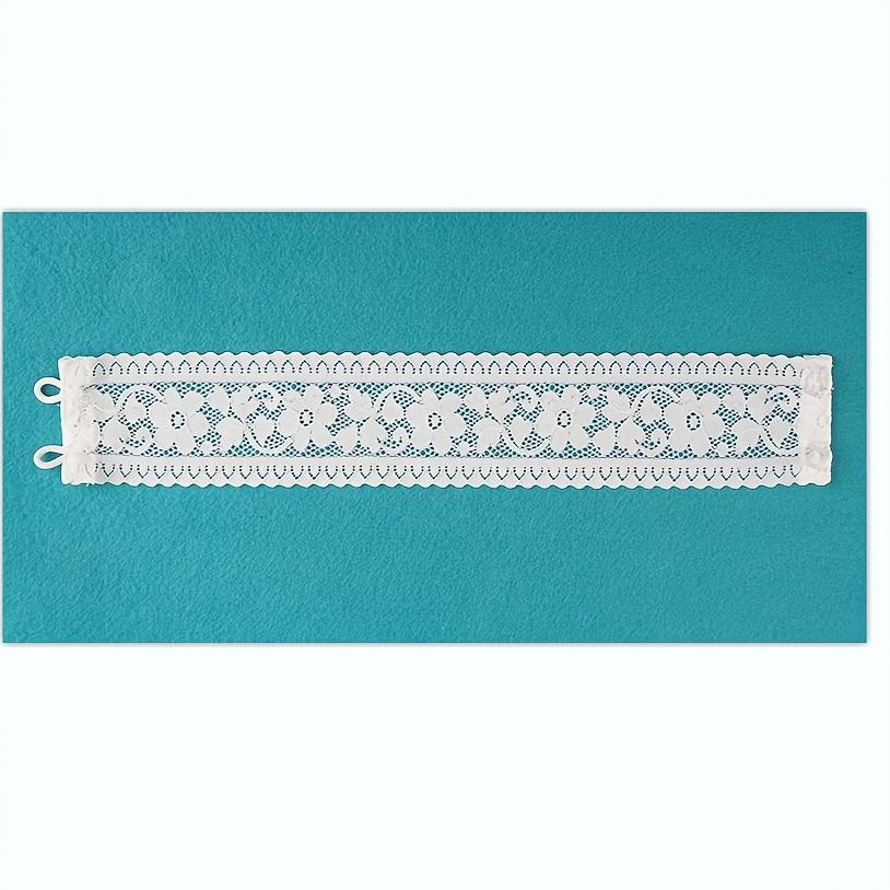 Women's Lace Choker Necklace Breathable Lightweight Elastic Floral Print for Casual Outings Versatile Everyday Accessory