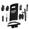 Dress up America Police Props SWAT Costume Pretend Play Black