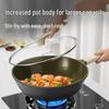 COOKER KING Titanium Ceramic Non-stick Flat Bottom Wok, 32cm
