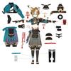 Game   Gorou Cosplay Costume Gorou Wig Pants Tail Ears Uniform Suits Halloween Blue Fox Boy Full Set