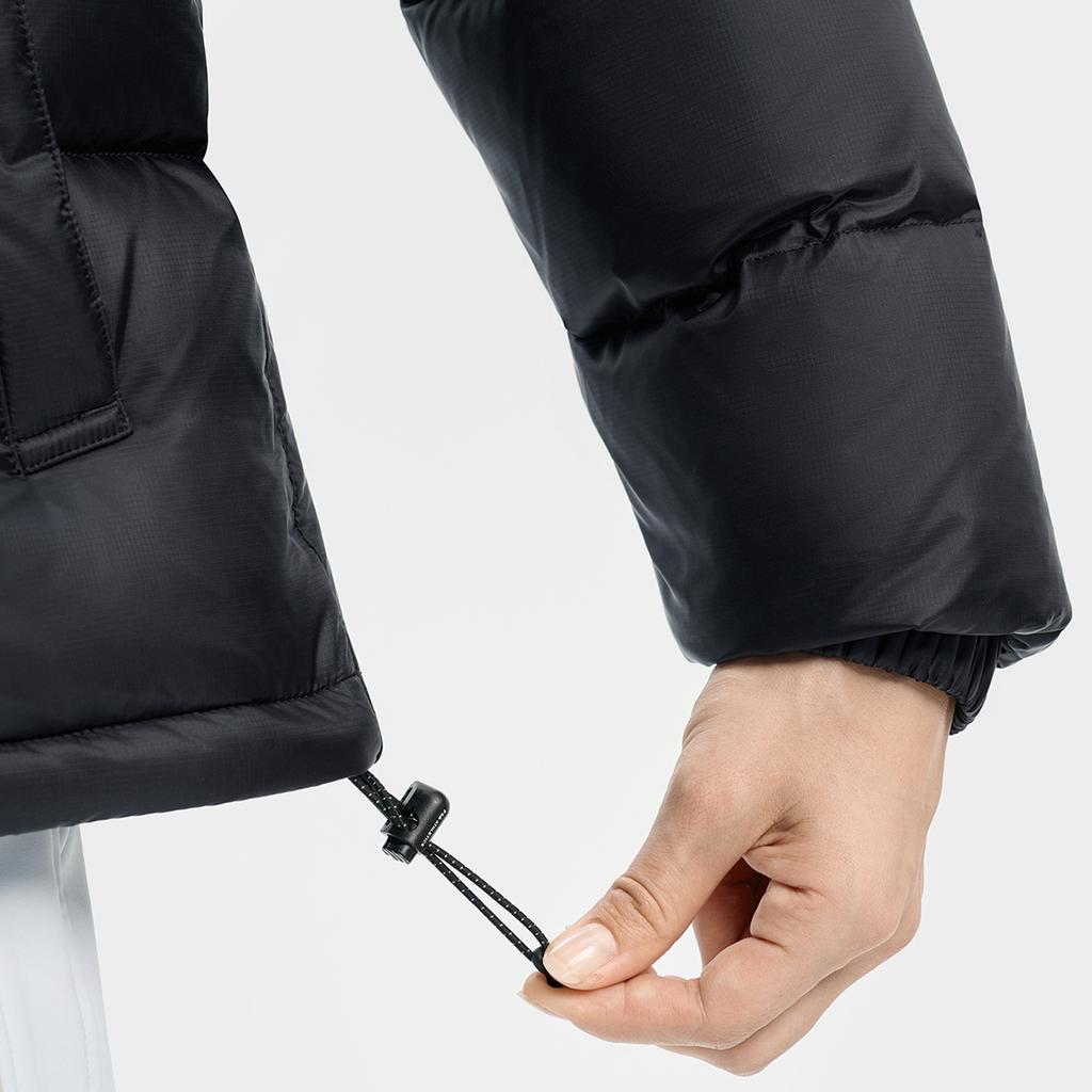 Fila Лыжная серия Модная Панк Крутая Пуховая Куртка Женская Верхняя одежда Насыщенно-черный A11W546920FBK