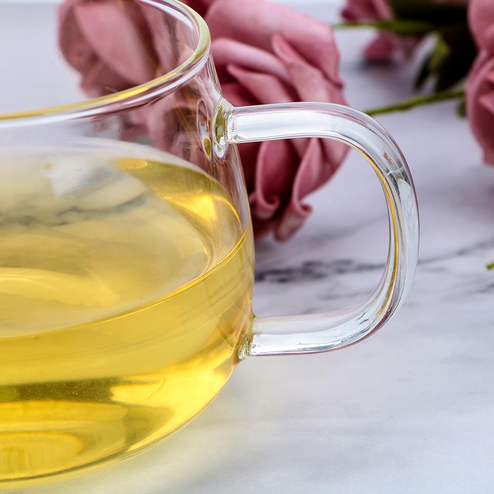 350 мл для дома и офиса, посуда для напитков, прочный заварник для листового чая, кофейный фильтр с инфузором и крышкой, термостойкая стеклянная чайная чашка