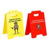 1/2/3Pcs Caution Overstimulated Desk Sign Cowboy Frog Hold On Partner I'm Overstimulated Mini Table Sign Home Office Decoration Coworkers Gag Gift