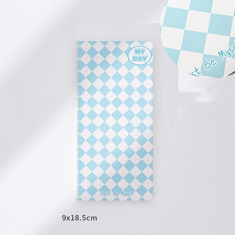 100sheets/pc Check Prints Square Rectangle Sticky Note Notebook Portable Memo Pad Notepad School Supplies