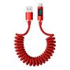 Весенний USB-кабель для быстрой зарядки 120 Вт для устройств Apple, Huawei, Honor, Type-C.