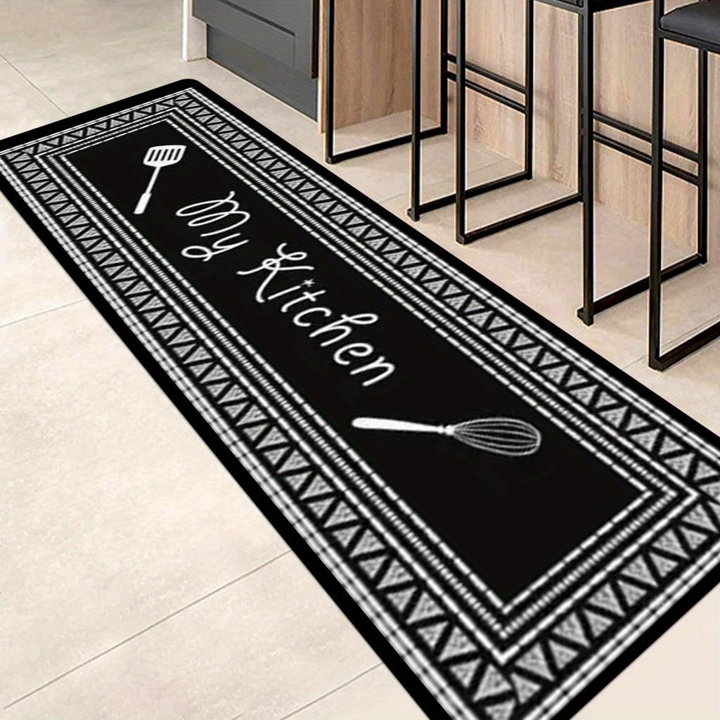 Luxury Kitchen Rug My Kitchen Printing Floor Mat Household Kitchen Mat Non-slip Oil-proof Foot Mat  Indoor Mat Doormat Door Rug Entrance Rug Decor