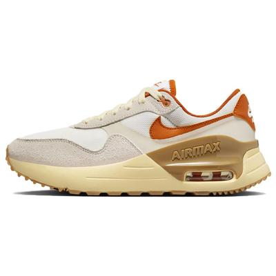 Air Max Systm Ретро Удобные Универсальные Ткань Кожа Прочные Низкие Кроссовки на Воздушной Подушке Повседневные Беговые Кроссовки Женские кроссовки Желтые FQ8106-133