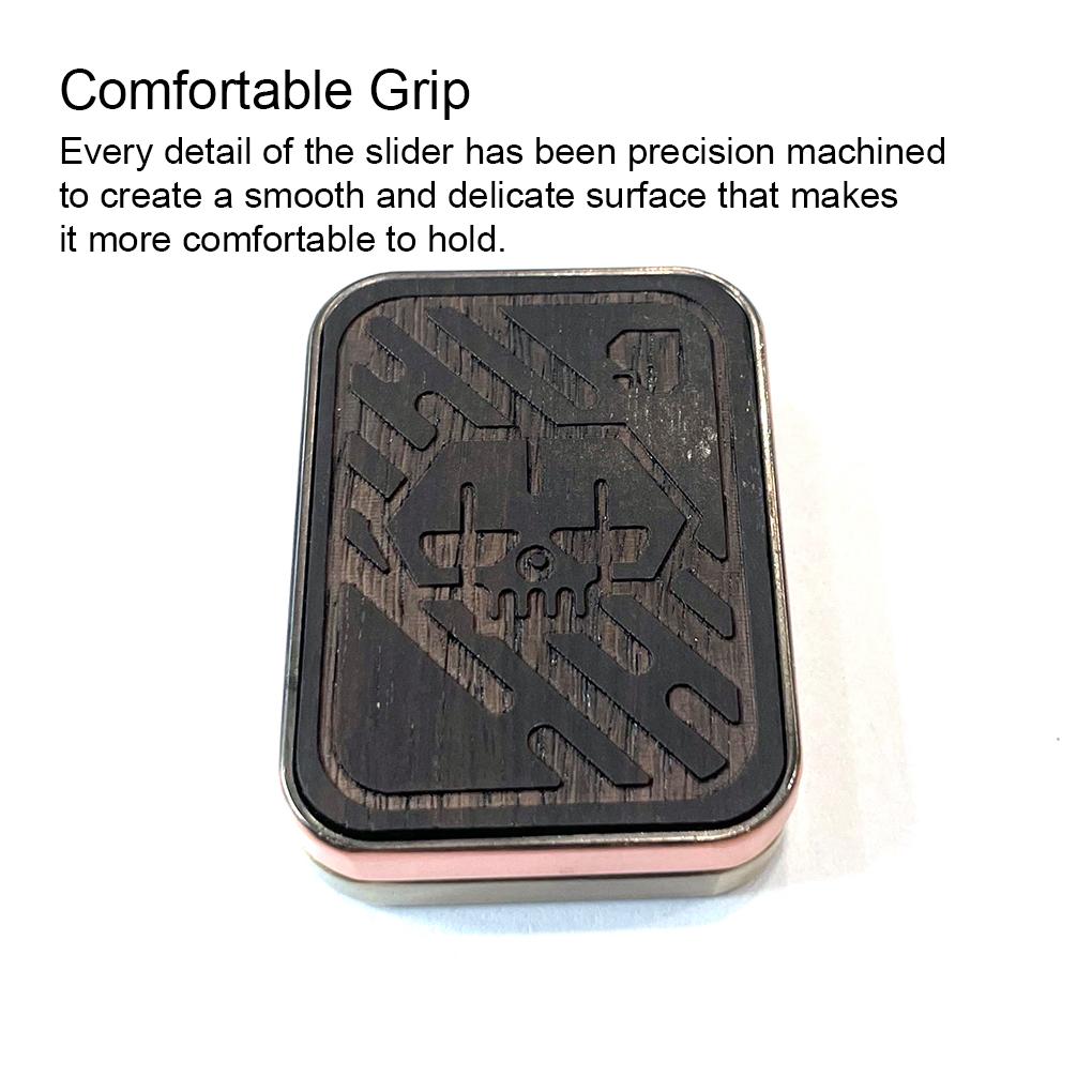 Fidget Slider 3 Layer Padauk Lodestone Push Card Stress Relief Funny Metal Hand Spinner Toy Sensory Toys