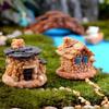 Household Fashion Decoration Creativity DIY Succulent Plants Pot Culture Microlands Craft Fairy Castle Stone House Accessories