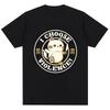 I Choose Violence T Shirt Funny Duck Humor Slogan Short Sleeve T-shirt Womens Loose Oversized T-shirt Streetwear