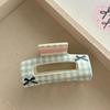 Triangle Flower Acrylic Bow Hair Clip Acrylic Material Hair Claw Shark Clip  Girl Collection