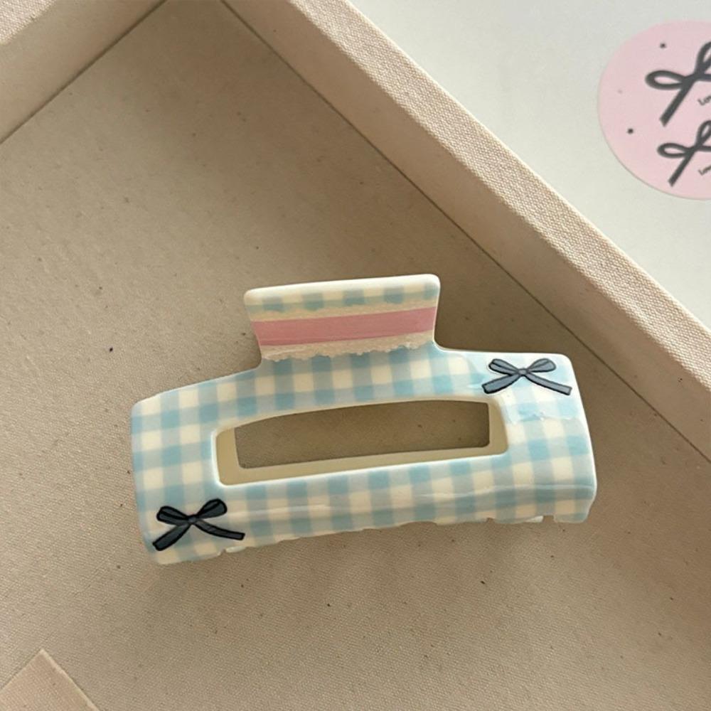 Triangle Flower Acrylic Bow Hair Clip Acrylic Material Hair Claw Shark Clip Girl Collection