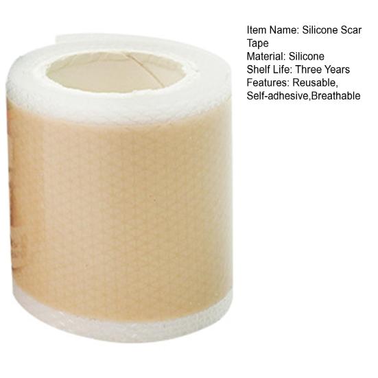 Silicone Scar Sheet Reusable Self-adhesive Breathable Waterproof Scar Removal Strip C-section Burns Acne Surgical Scar Treatment Tape