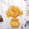 Feng Shui Citrine / Citrine Money Tree & Citrine Tree, Faucet Crystal Tree / Chinese Dragon Fortune Crystal Tree / Gift Tree