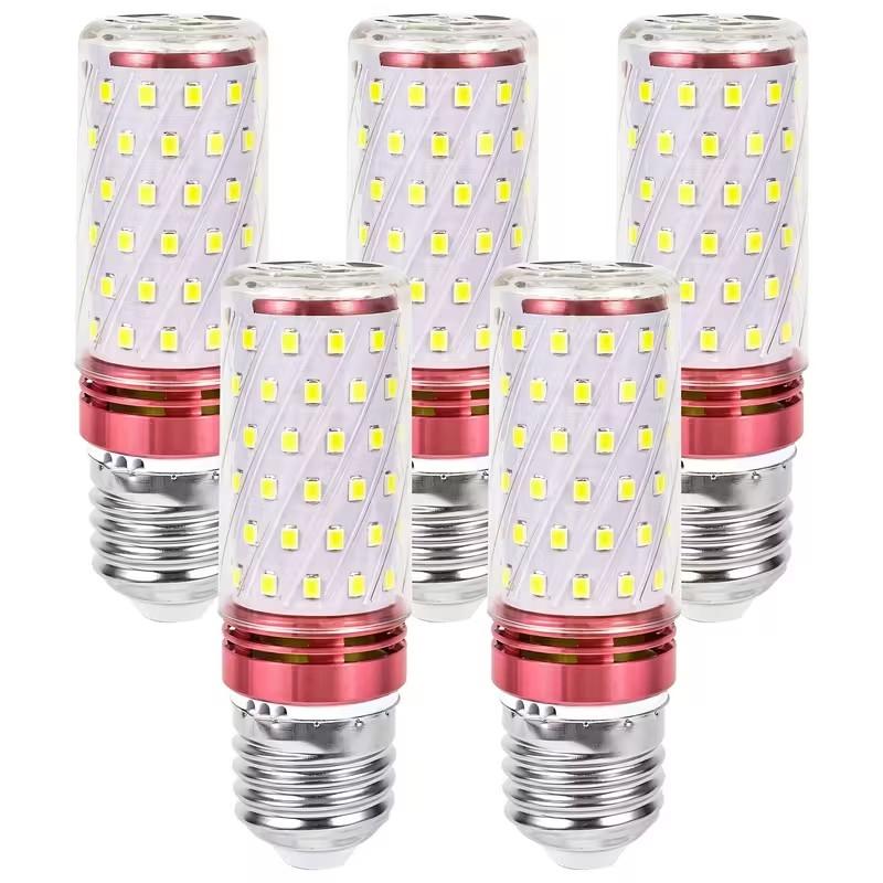 Мощная белая светодиодная лампа, 16 Вт, 1500 люмен, цветовая температура 6500K, цоколь E14/E27, не диммируемая, подходит для дома/помещения/мансарды/коридора.