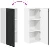 Dishwasher Front Panel Kalmar Black 40 x 31 x 100 cm