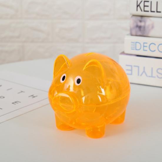 Копилка прозрачной формы, видимая милая мультяшная свинья, копилка для повседневной жизни