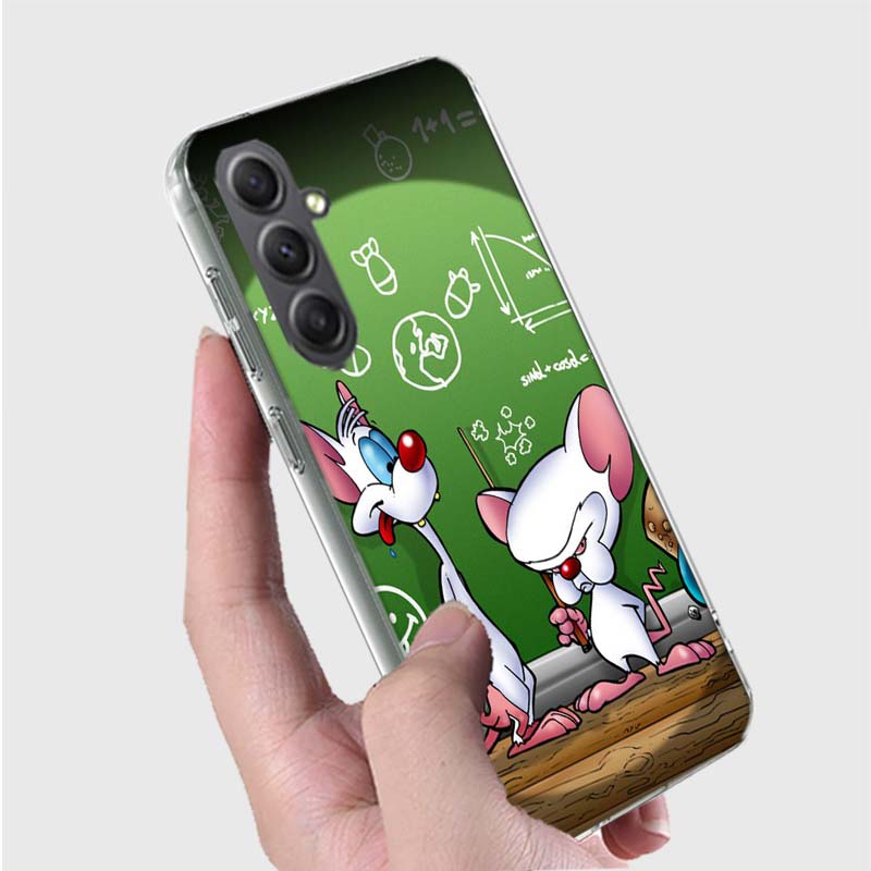 Чехол 'Аниме Розочка и Мозг' Для Телефона Samsung Galaxy A12 A22 A32 A52 A52S A13 A23 A33 A53 A14 A24 A34 A54 5G A73 A42 A9 A8 A7