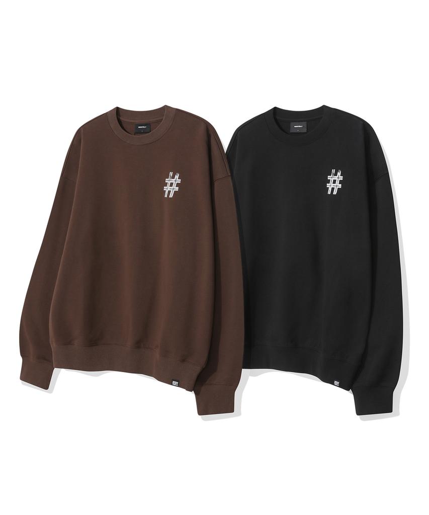 Свитшот BEENTRILL Bny с трафаретной росписью (черный)