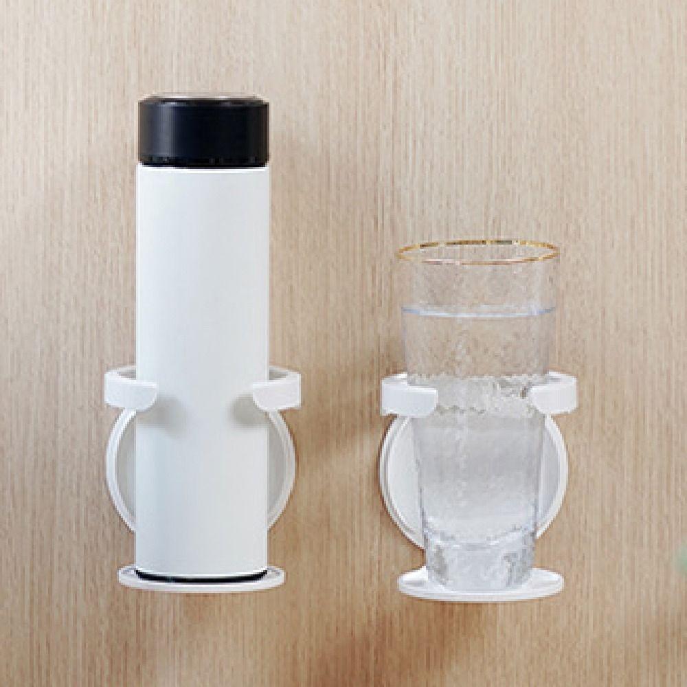 Space-Saving Foldable Mug Holder Waterproof Self-Adhesive Drink Holder Wall Mount Cup Holder Table