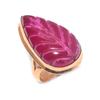 Кашмирский рубин натуральный драгоценный камень ручная работа медное ювелирное кольцо размер 9 G6F23