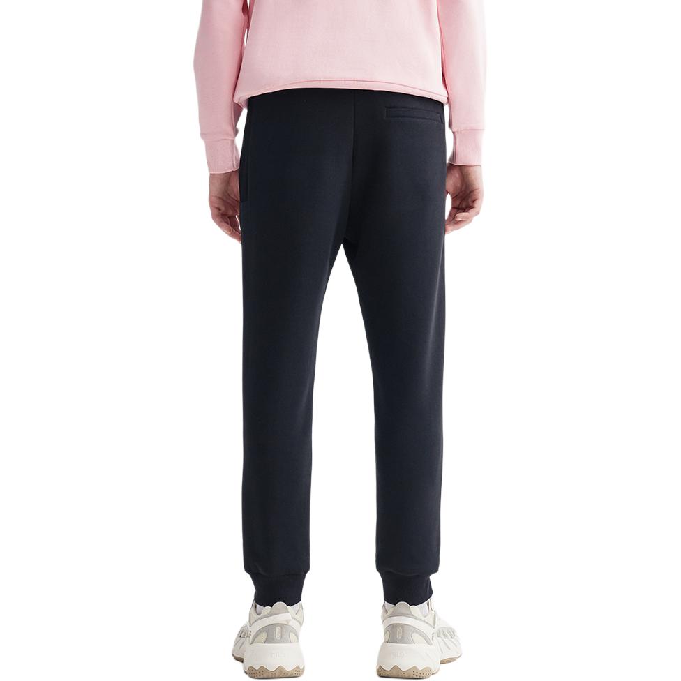 Fila Трикотажные брюки-джоггеры с вышитым логотипом для мужчин, низ, черные F11M038632GBK