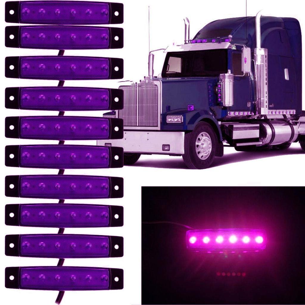 Грузовик Боковой Указатель, 10 Светодиодных Боковых Огней для Грузовика 6SMD Светодиодный Боковой Указатель