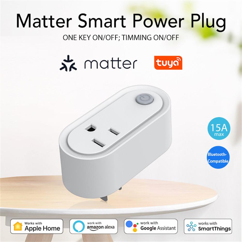 NEO NAS-WR12WM Tuya Matter WiFi Smart Plug 15A US Plug Smart Socket with Power Metering for Apple/Google/Amazon