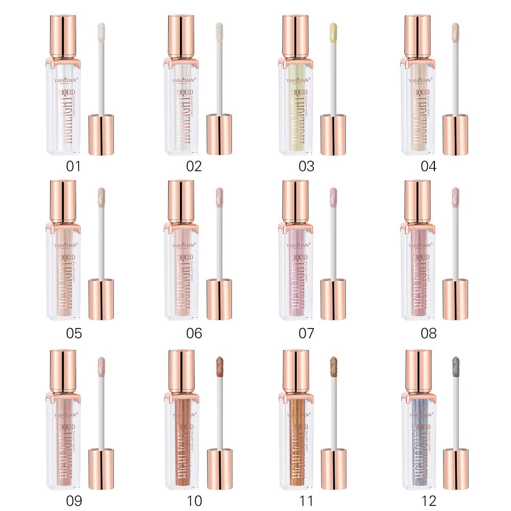 Жидкие перламутровые тени-хайлайтер, Жидкий хайлайтер для сияния, Осветляющий макияж для лопаток