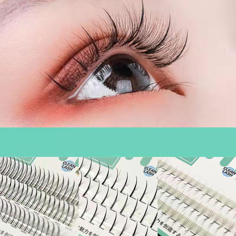 Наращивание ресниц своими руками, набор одиночных ресниц, пучковые ресницы, отдельные ресницы, с клеем и пинцетом I формы.