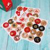Sealing Packaging Candy Advent Calendar Number Stickers Adhesive Label Christmas Paper Sticker