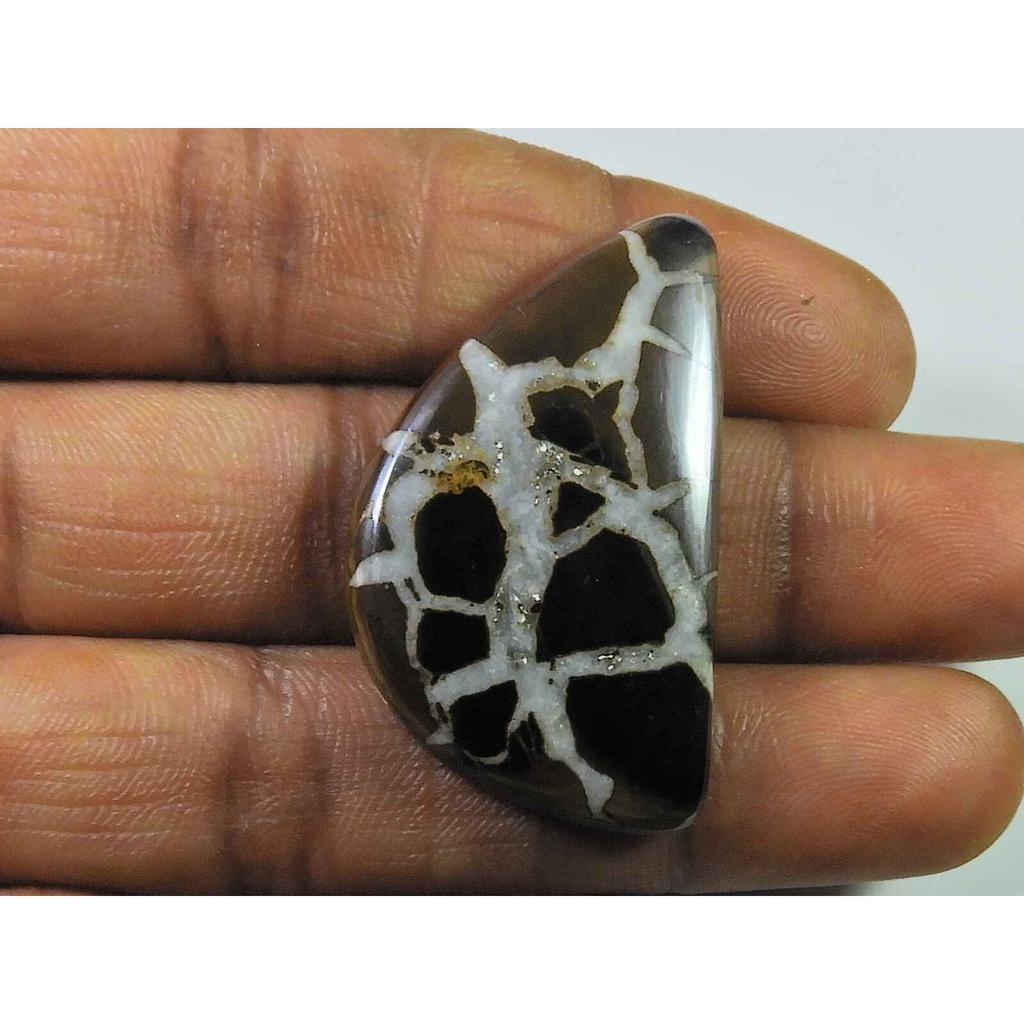 35 карат Натуральный септариановый гранат Фантазийный кристалл Кабошон Свободный драгоценный камень 22X38 мм SK-2346