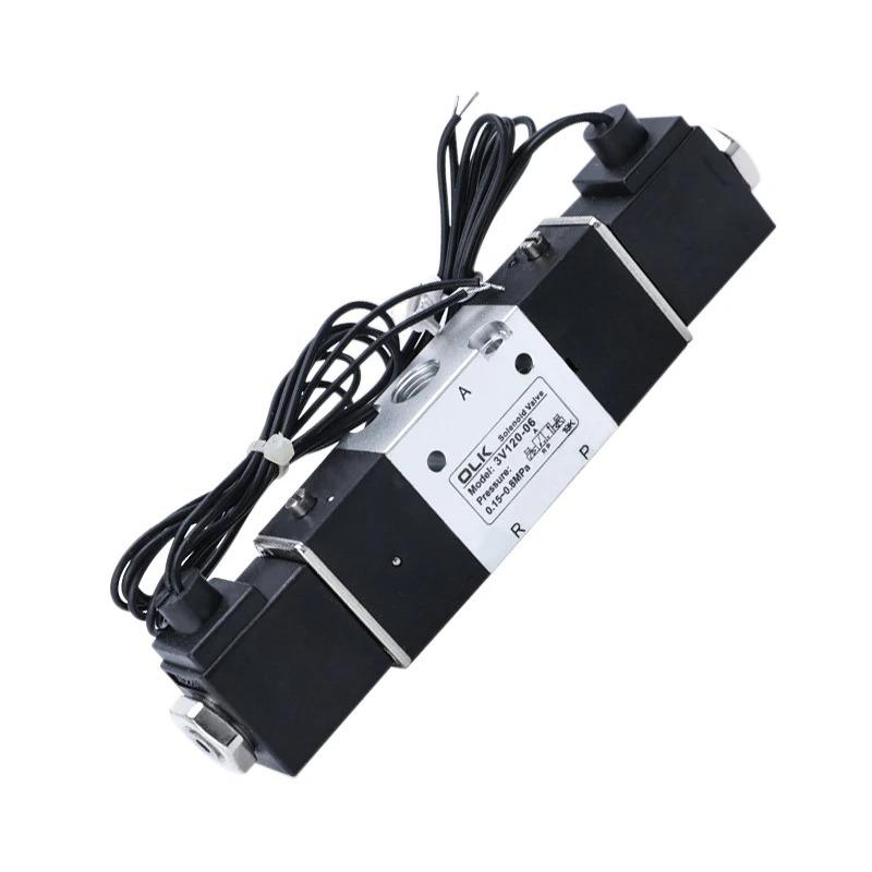 1PCS 3V120-06 3V120-M5 Pneumatic Air Solenoid Valve 3/2 Way AC220V DC24V DC12V AC110V AC24V Normally Closed Valves