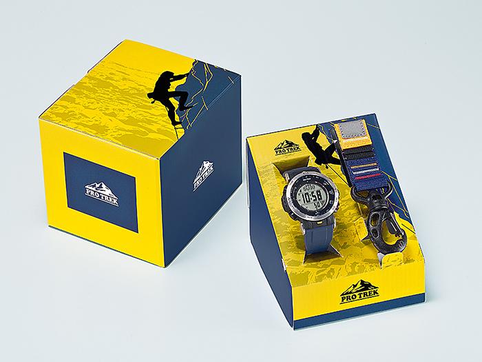 Casio Мужские часы Pro Trek из нержавеющей стали, водонепроницаемость 100 м, цифровые, с будильником, кварцевые, PRW-30AE-2