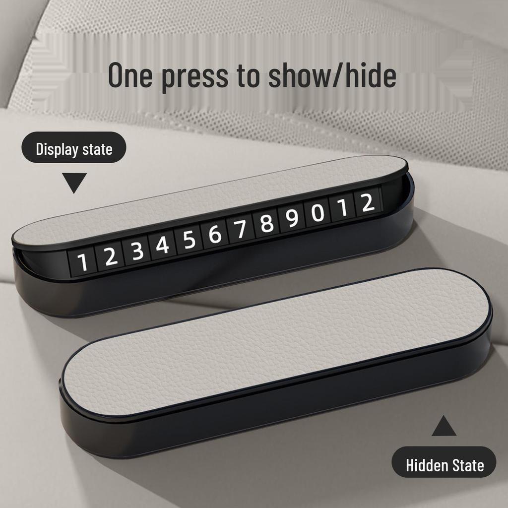 Временная парковочная номерная табличка для салона автомобиля Xiaomi YU7/SU7 - Оригинальный цвет