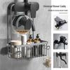 HANDUNYOU Drill-Free Wall-Mounted Bathroom Storage Basket